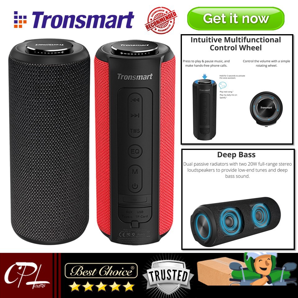 Tronsmart Element T6 Plus SoundPuls Portable Bluetooth Speaker