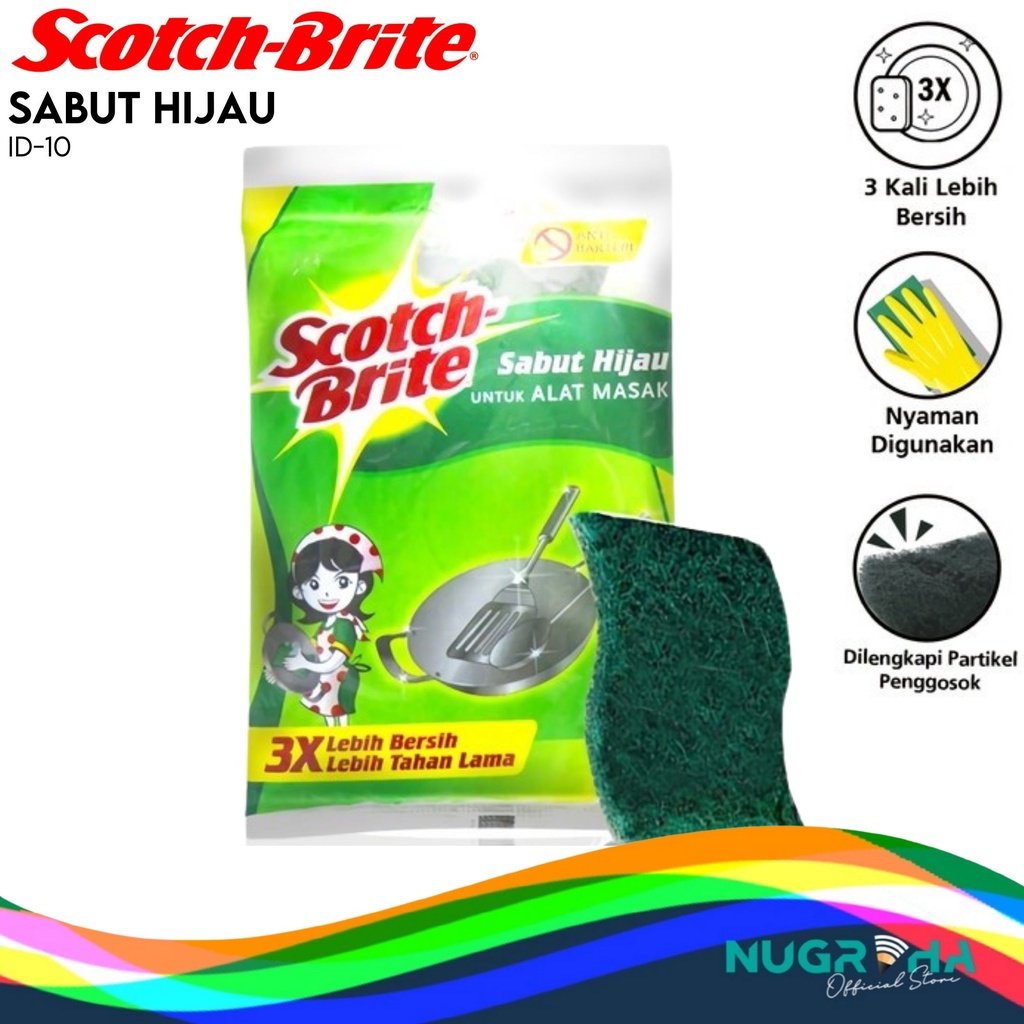 

3M Scotch Brite Sabut Hijau ID-10