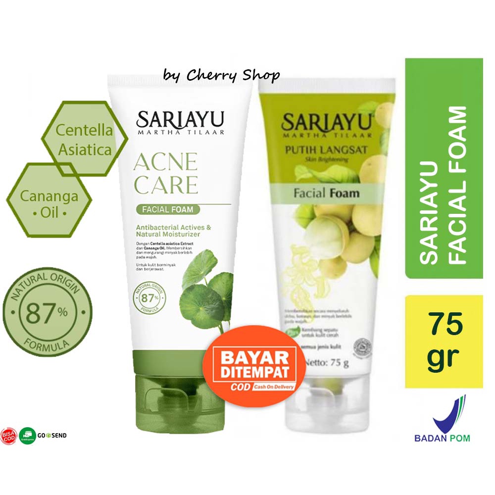 [BPOM] Facial Foam SARIAYU 75g