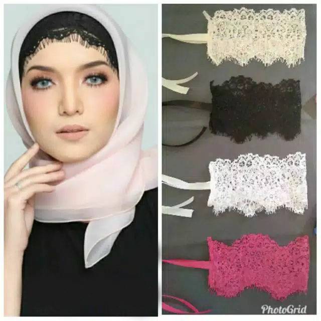 Inner Lace Brukat / Inner Hijab / Inner Pengantin