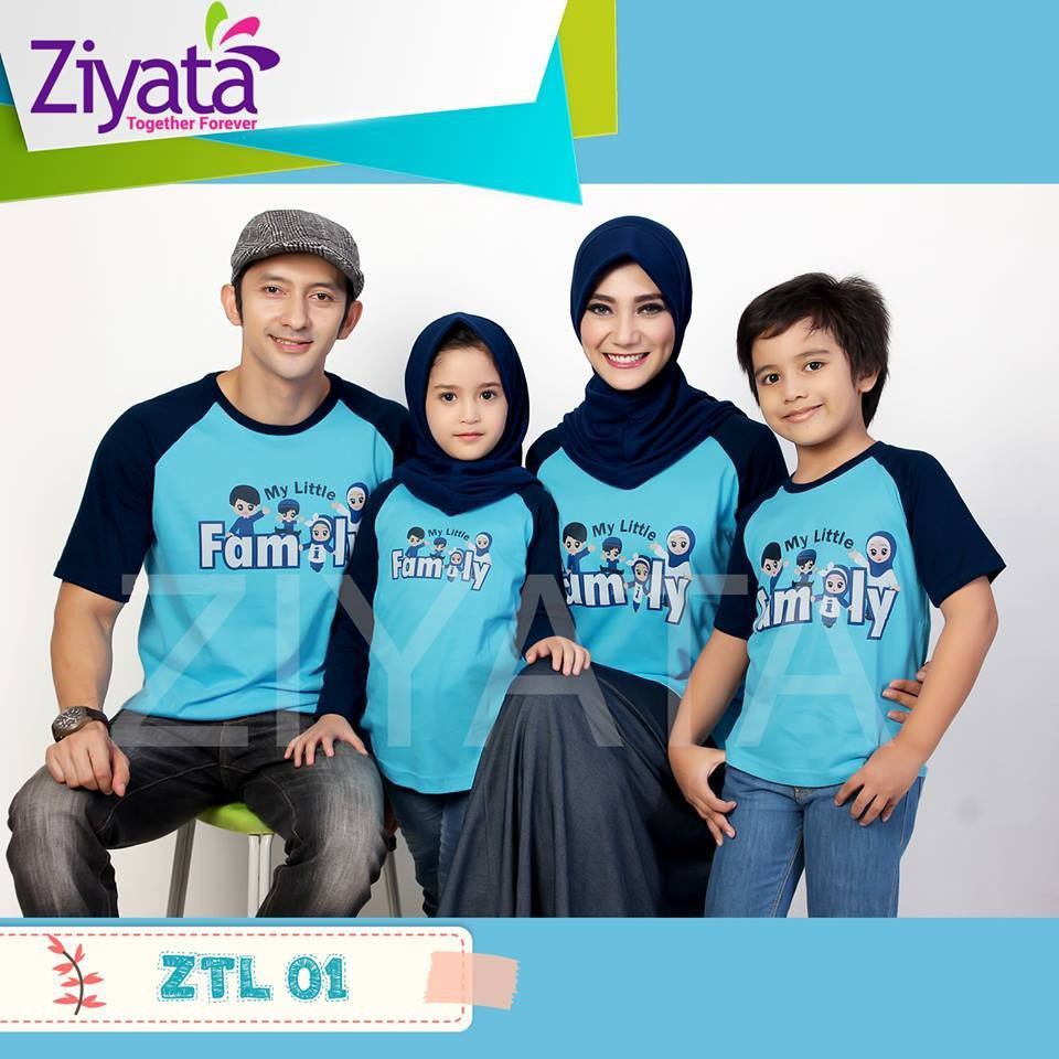 ZIYATA ZTL 01 FAMILY KAOS  SARIMBIT KELUARGA  Shopee 