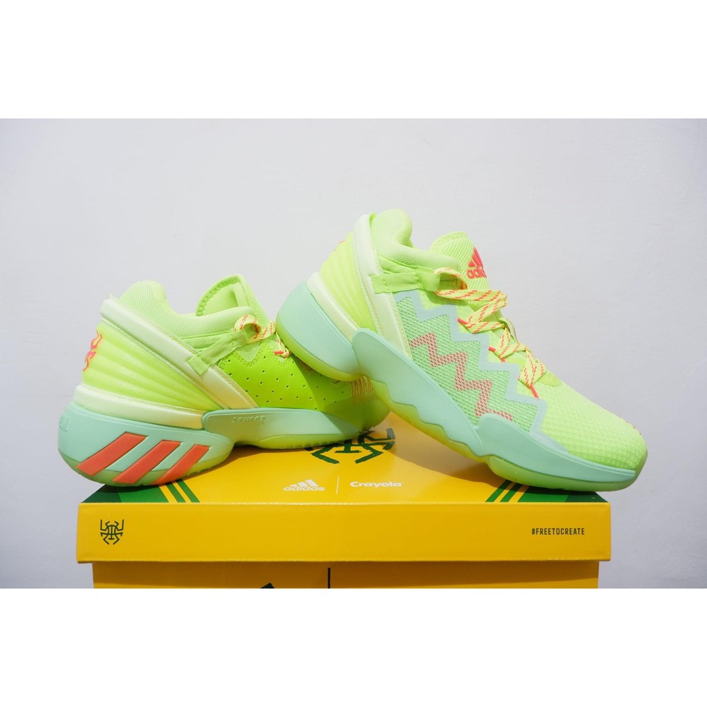 sepatu basket adidas don issue 2 low spidey sense green