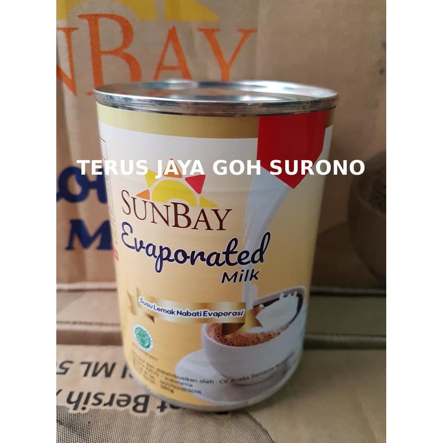 Susu Evaporasi Malaysia Merk Sunbay Halal Mui Sunbay Evaporated Milk Shopee Indonesia