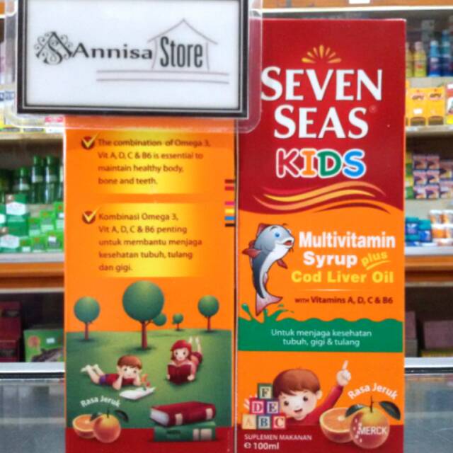 SEVEN SEAS KIDS 100 ml Multivitamin Anak Plus Cod Liver Oil