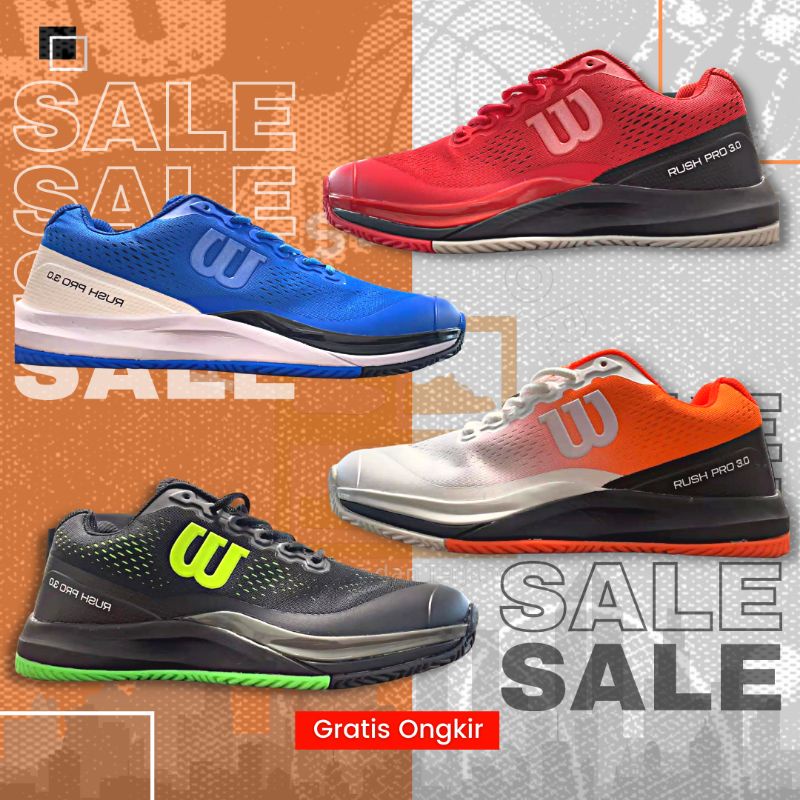 Sepatu Tenis Wilson Rush Pro 3.0 / Sepatu Wilson Rush Pro 3.0 / Sepatu Wilson Original