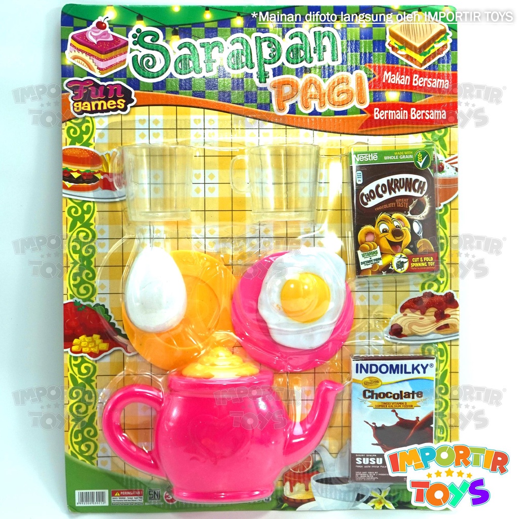 Mainan Anak Dapur Sarapan Pagi Kitchen Set Breakfast Edukasi Toys