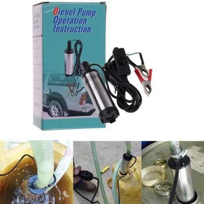 COD ✅ Pompa Minyak Bensin Air Celup Elektrik Listrik Mini Kecil Portable Diesel Pump Oli Minyak Murah