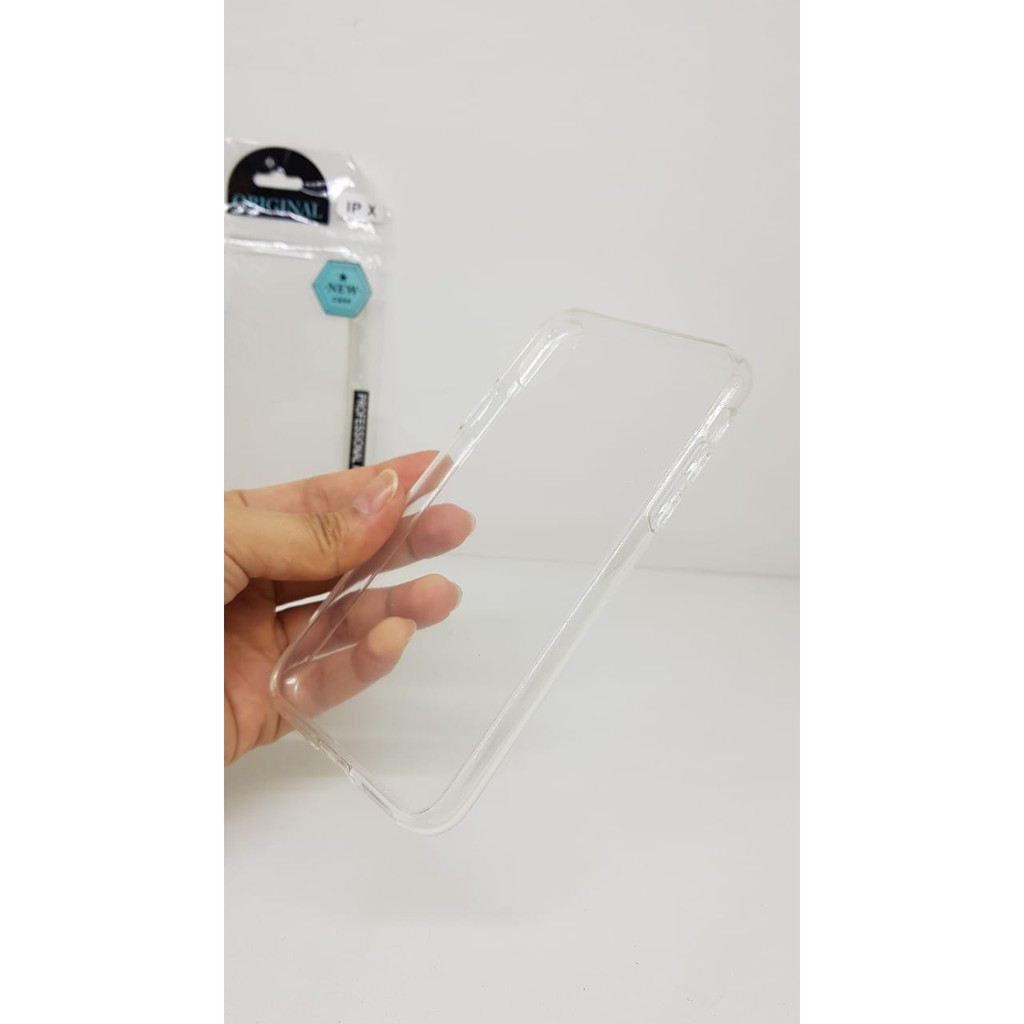 Crystal Case iPhone X 5.8 Inch Ultra Clear List Karet iPhone 10 XS Anti Scratch Semi Hardcase