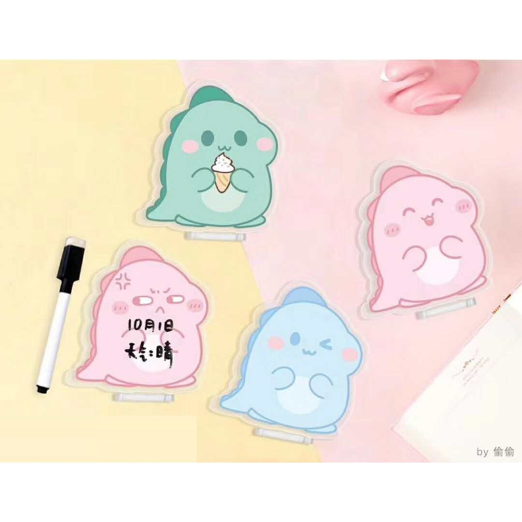 

Mini Memo Board Cute Dino Acrylic Stand 320-362