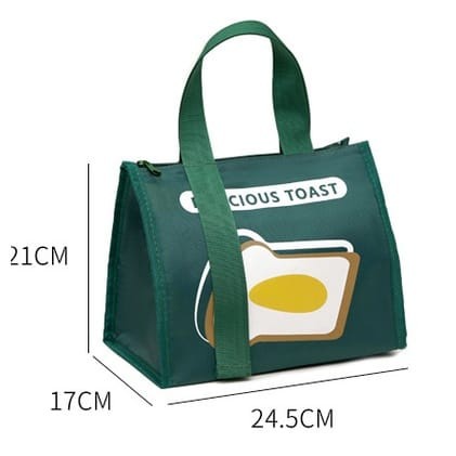 New Lunch Bag BW 0009 / Tas Bekal Bahan Tebal Dilengkapi Aluminium Foil -SC Lunch Bag New Design BW0009