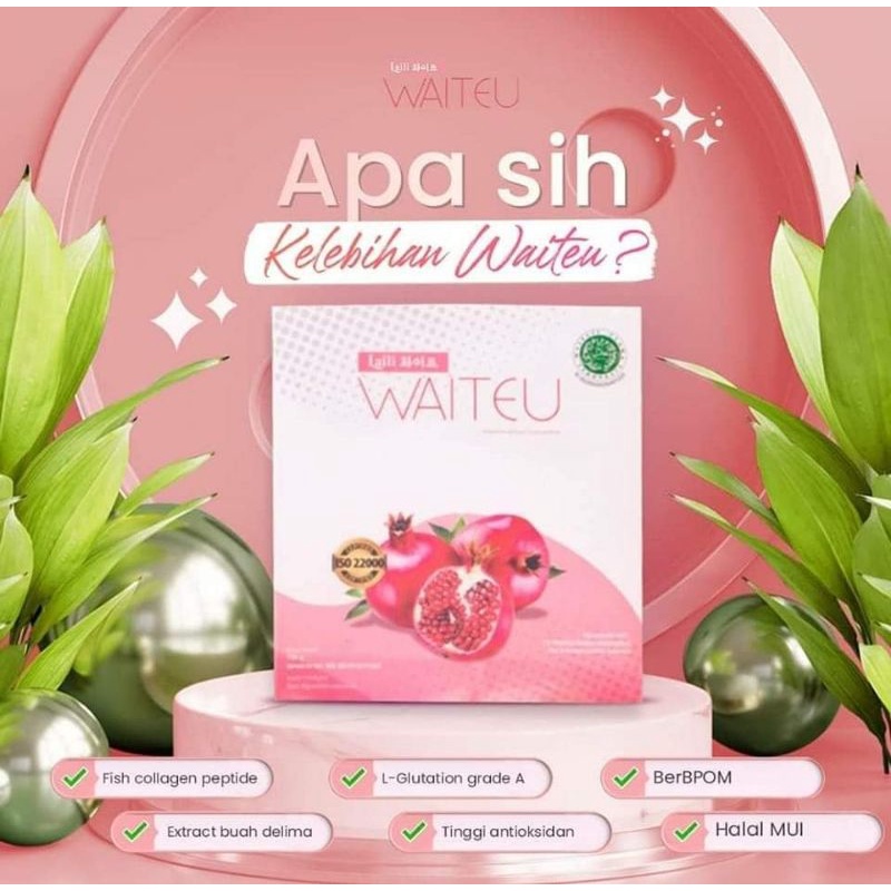LAILI WAITEU MINUMAN COLLAGEN DRINK BPOM HALAL MUI 150gram 3 X SUNTIK PUTIH KESEHATAN DAN KECANTIKAN