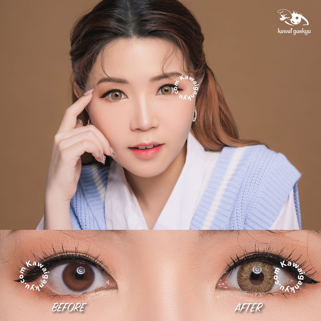 KawaiGankyu Softlens - Princess Venice Brown (1botol)