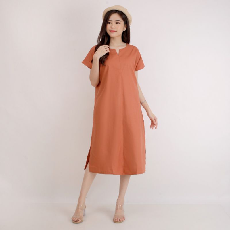 Dress Fashion BV SD-20/ Dress Polos/ Dress Midi/ Dress Katun