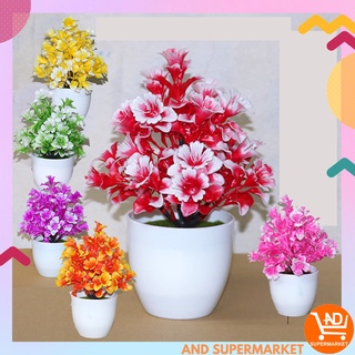 AND PBP27 Tanaman Bunga Plastik Tanaman Hias Bunga Lonceng Dekorasi Rumah Artificial Flower