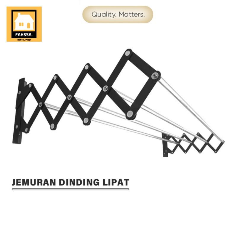 Jemuran Dinding Lipat Alumunium Anti Karat | Jemuran Handuk Lipat | Pusat perabotan rumah Purbalingg