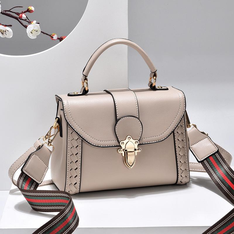 KDDJT2182-khaki Tas Handbag Selempang Wanita Elegan Import