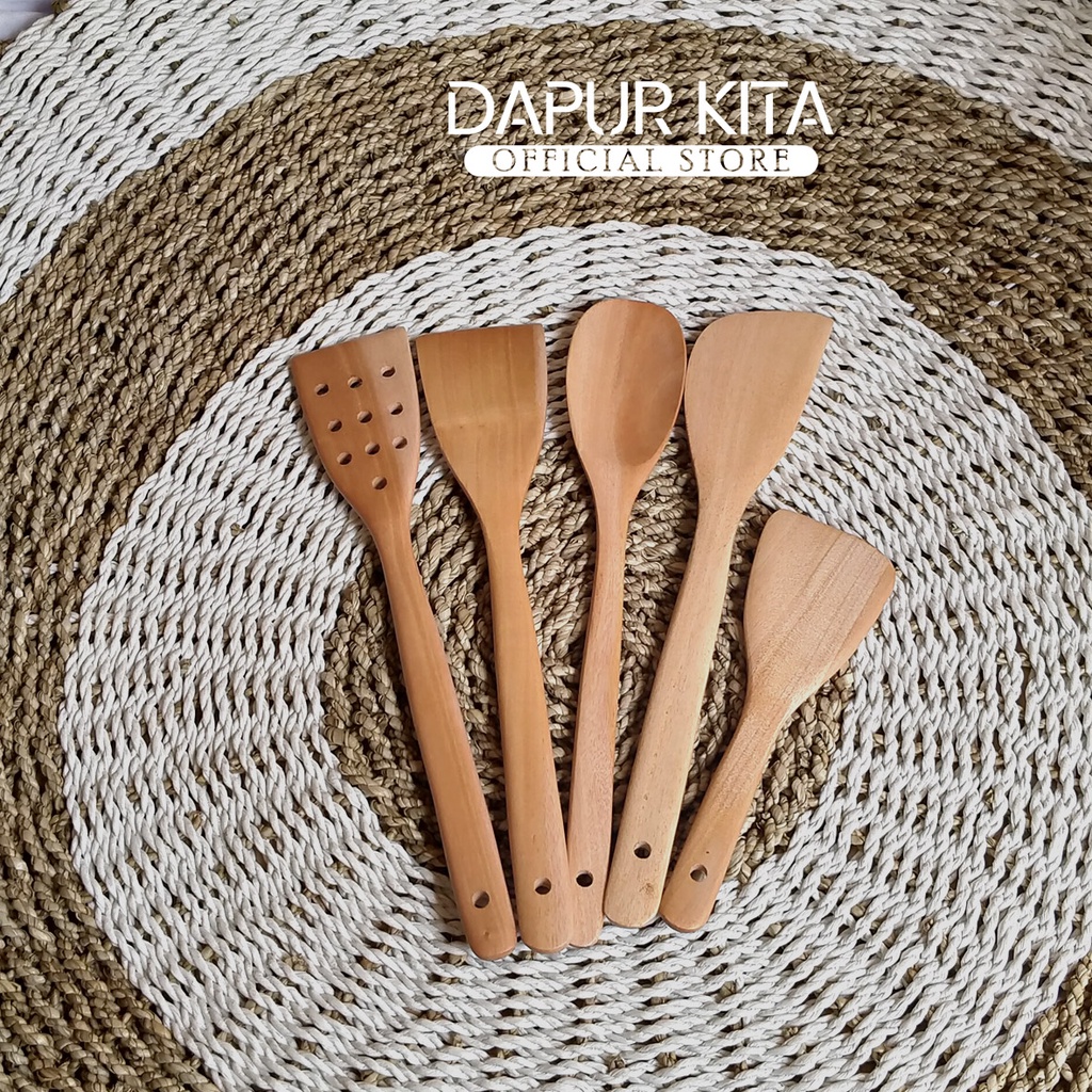 TERMURAH - Sutil Kayu Mahoni/Spatula Kayu, Halus dan Tebal, Kualitas Terbaik!-1