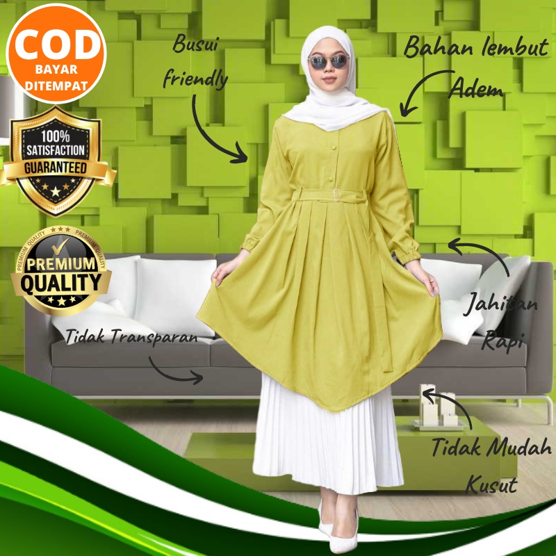 Tunik Terbaru Atasan Wanita  Kekinian 2021 Lemon