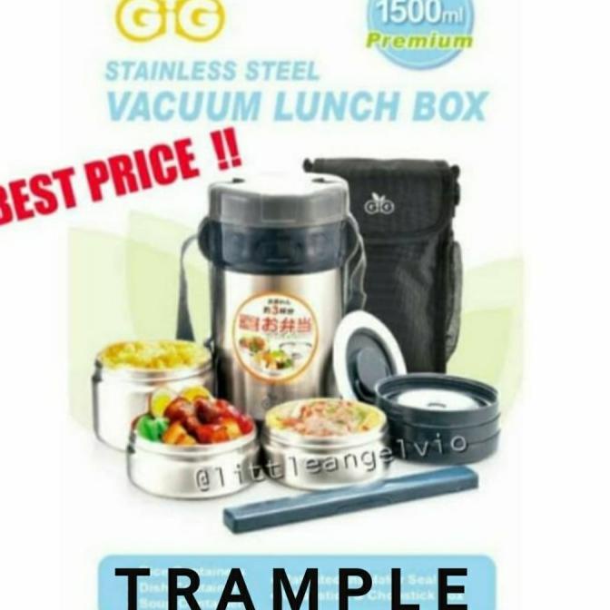 Vacuum Lunch Box Gig Stainless Steel 1500Ml