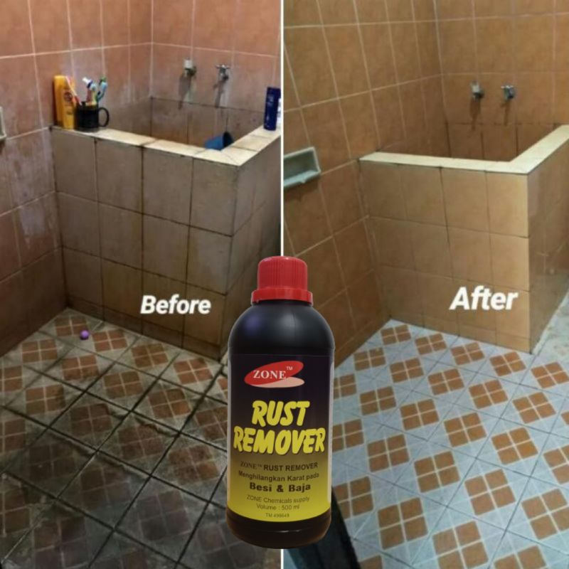 Rust Remover - Penghilang atau perontok Karat pada besi baja stainless steel, kerak kamar mandi, kompor, wajan dll