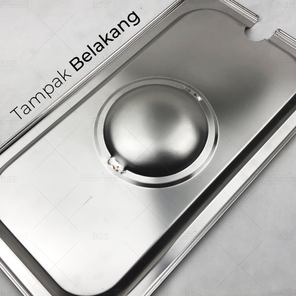Tutup Food Pan 1/6 wadah penyimpan panstainless steel gastronom