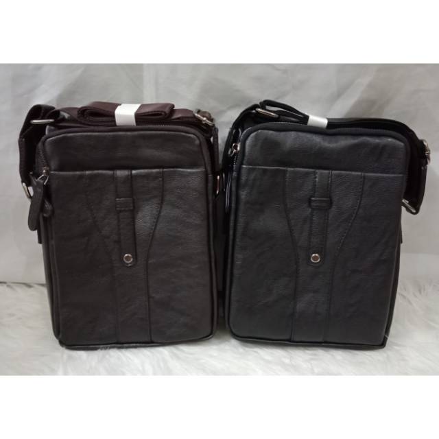 Tas selempang premium kulit pria fashion