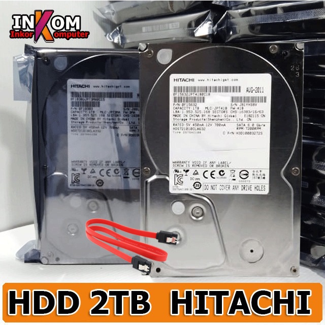 Hardisk 3.5&quot; HDD 2TB CCTV Merk Campur Garansi 1 Tahun