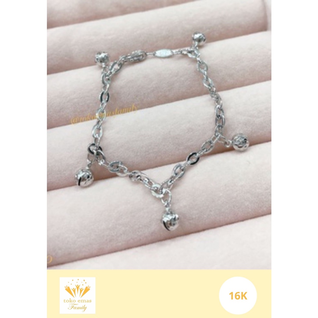 Gelang emas anak Kadar 700 (16K) 750 (17K) model variasi 1 - 3 gram an