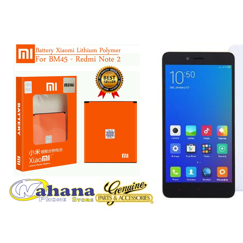 Baterai Redmi Note 2 Original