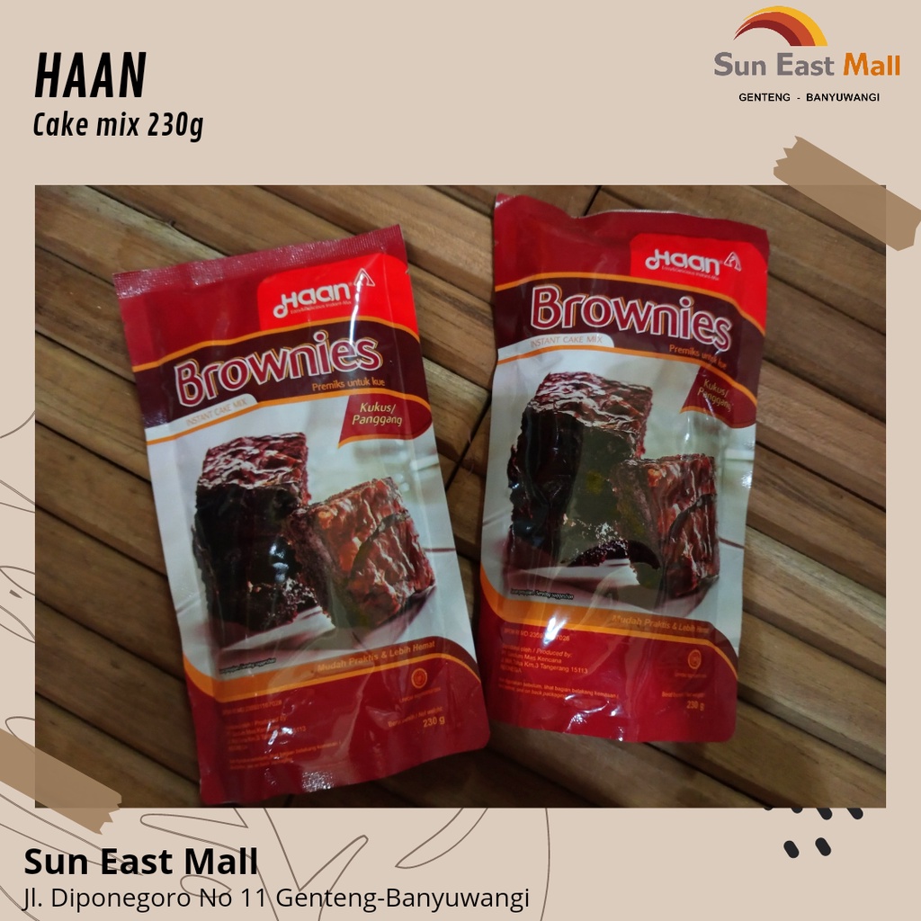 

HAAN CAKE MIX BROWNIS 230g