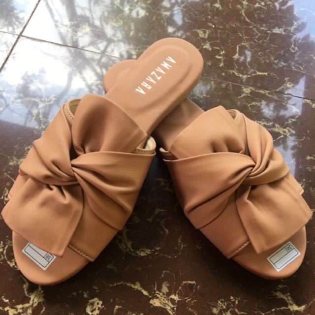 Sendal Amazara Nagita Slavina Moana Peach Baru Murah