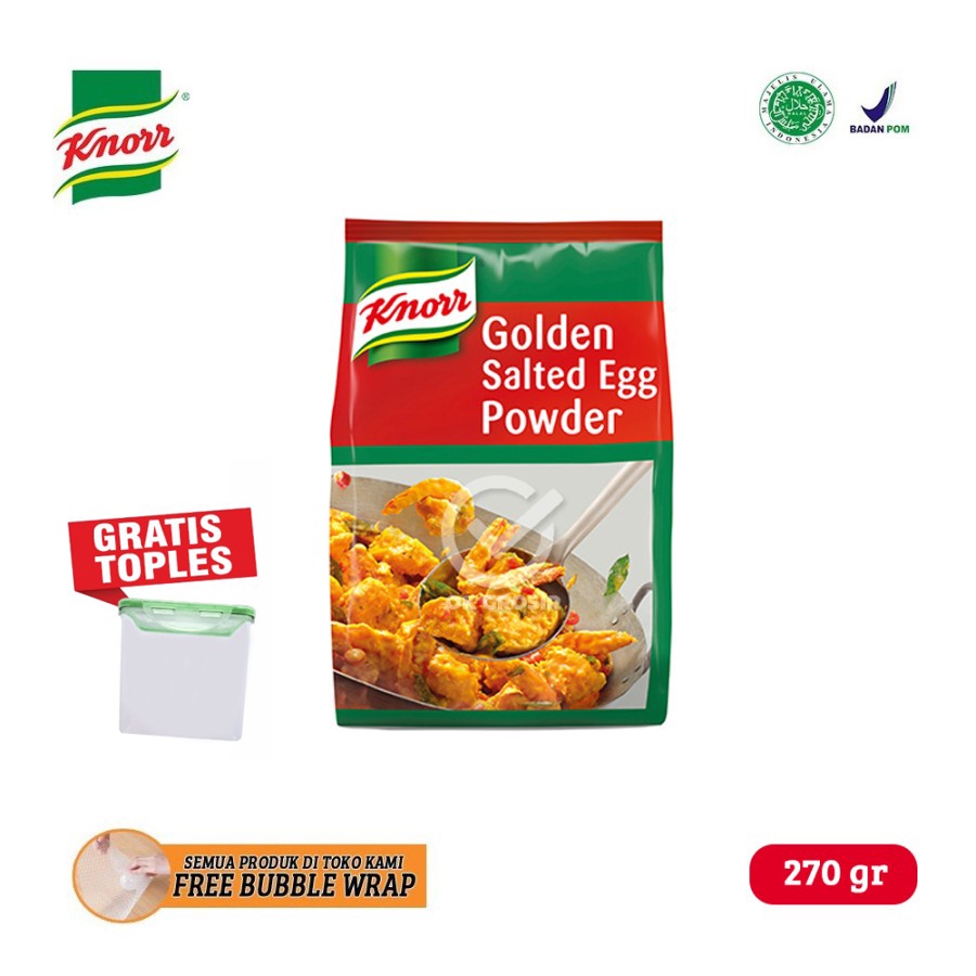 

Knorr Golden Salted Egg Powder / Bubuk Saus Telur Asin (270 gr)