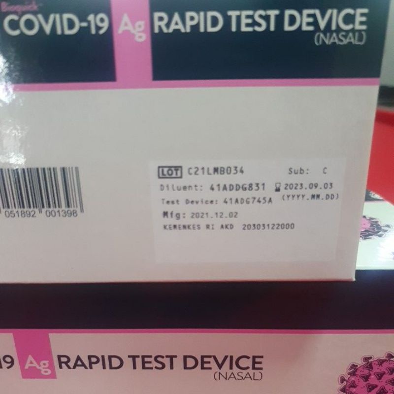 Big Sale panbio abbott NASAL isi 25set  ANTIGEN
