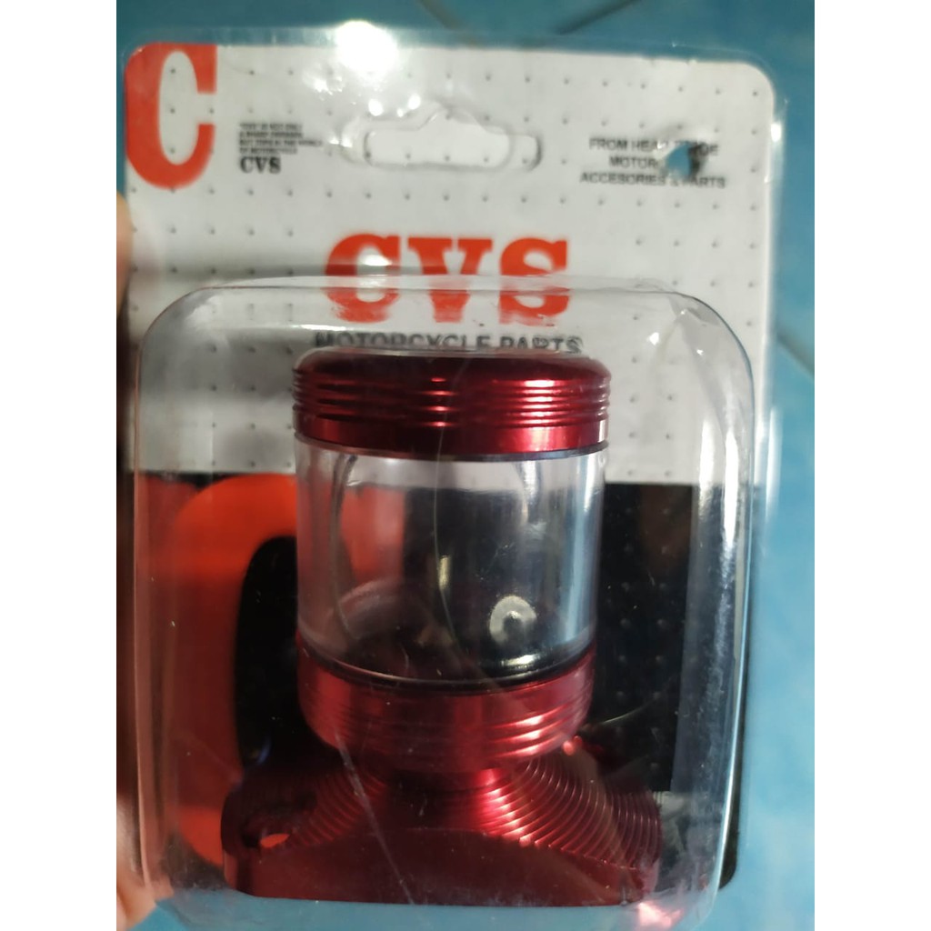 Tutup Minyak Rem Tabung Kaca Variasi Yamaha,Nmax dan Bebek - MERAH