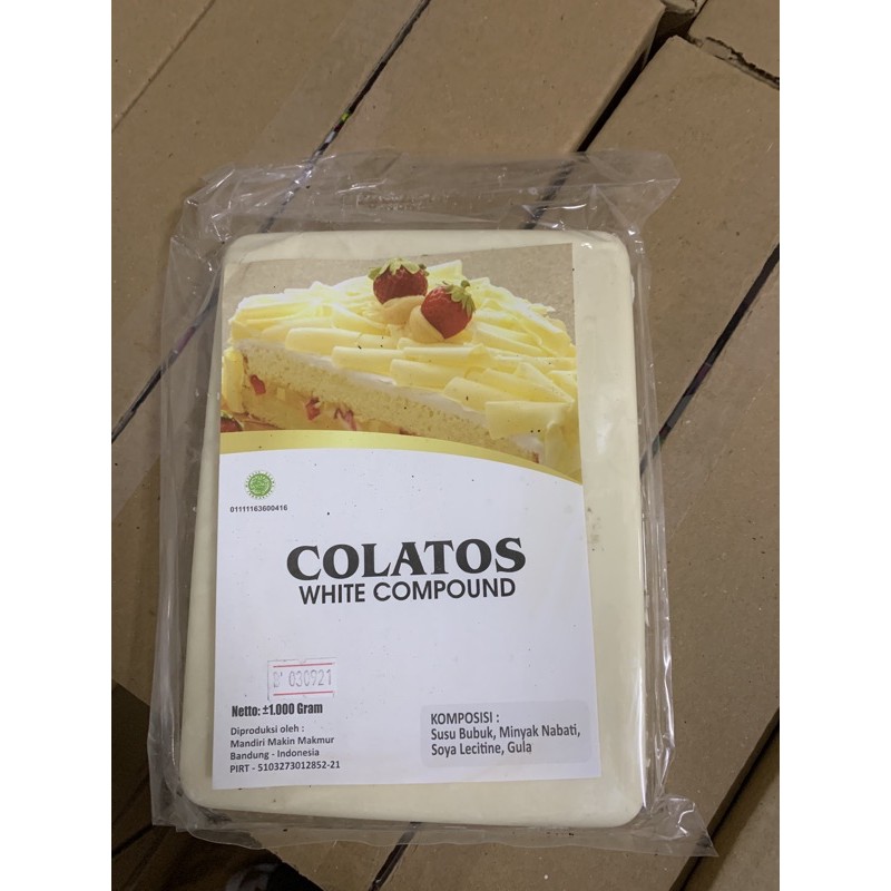 

Coklat putih Colatos kemasan 1 kg