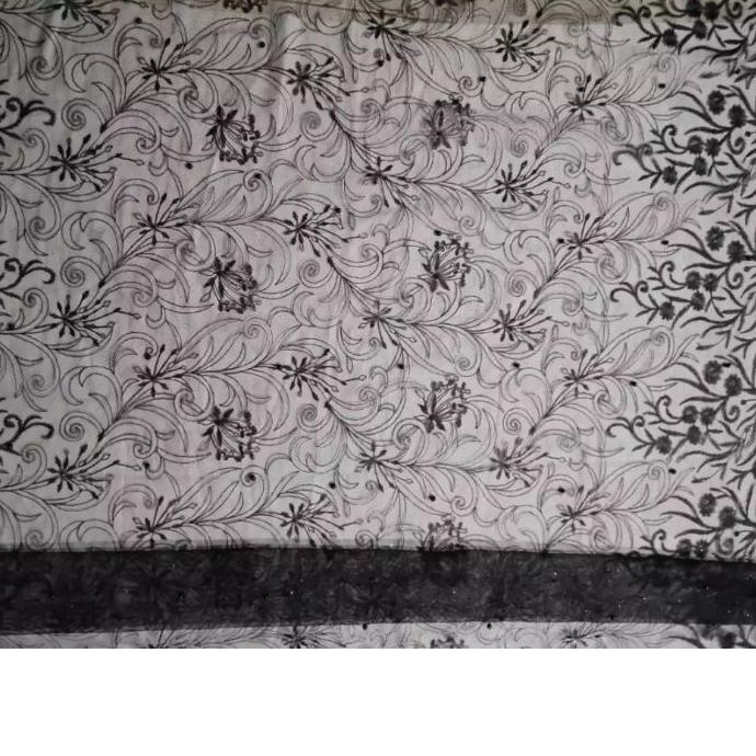 [KODE 77] Kain Tulle Mutiara Double renda / bahan Tile renda / Terbaru / tile pinggiran terbaru/ kai