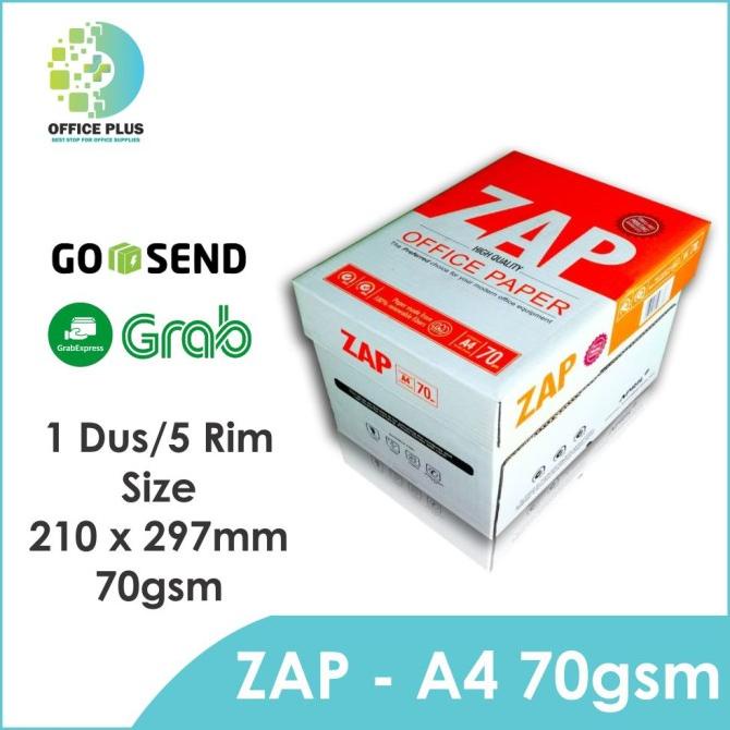 

Kertas hvs A4 70gr ZAP fotokopi fotocopy print photocopy paper