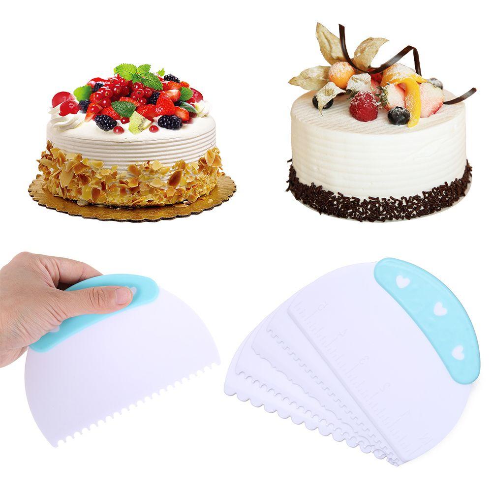 Solighter 8gaya Scraper Adonan Cupcake Plastik Gadget Dapur Baking Pastry Tools