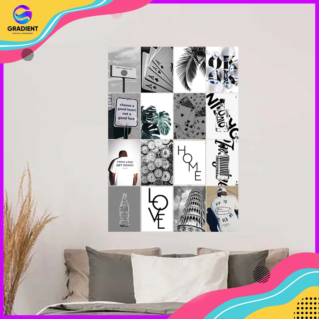 Poster / Wallpaper Dinding Kamar Aesthetic White