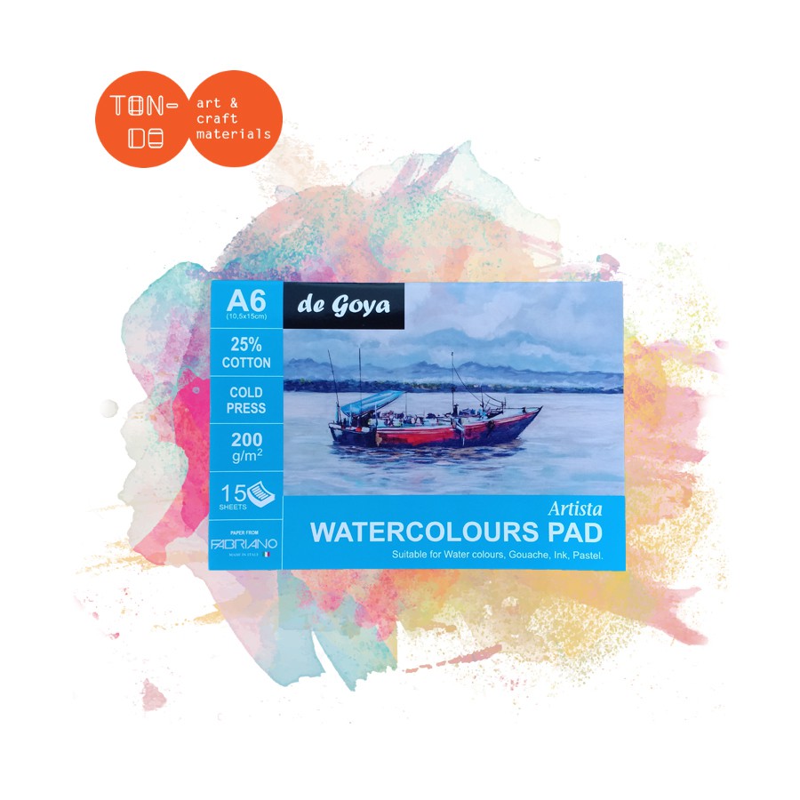 

DE GOYA WATERCOLOURS PAD A6 COLD PRESS 15 SHEETS