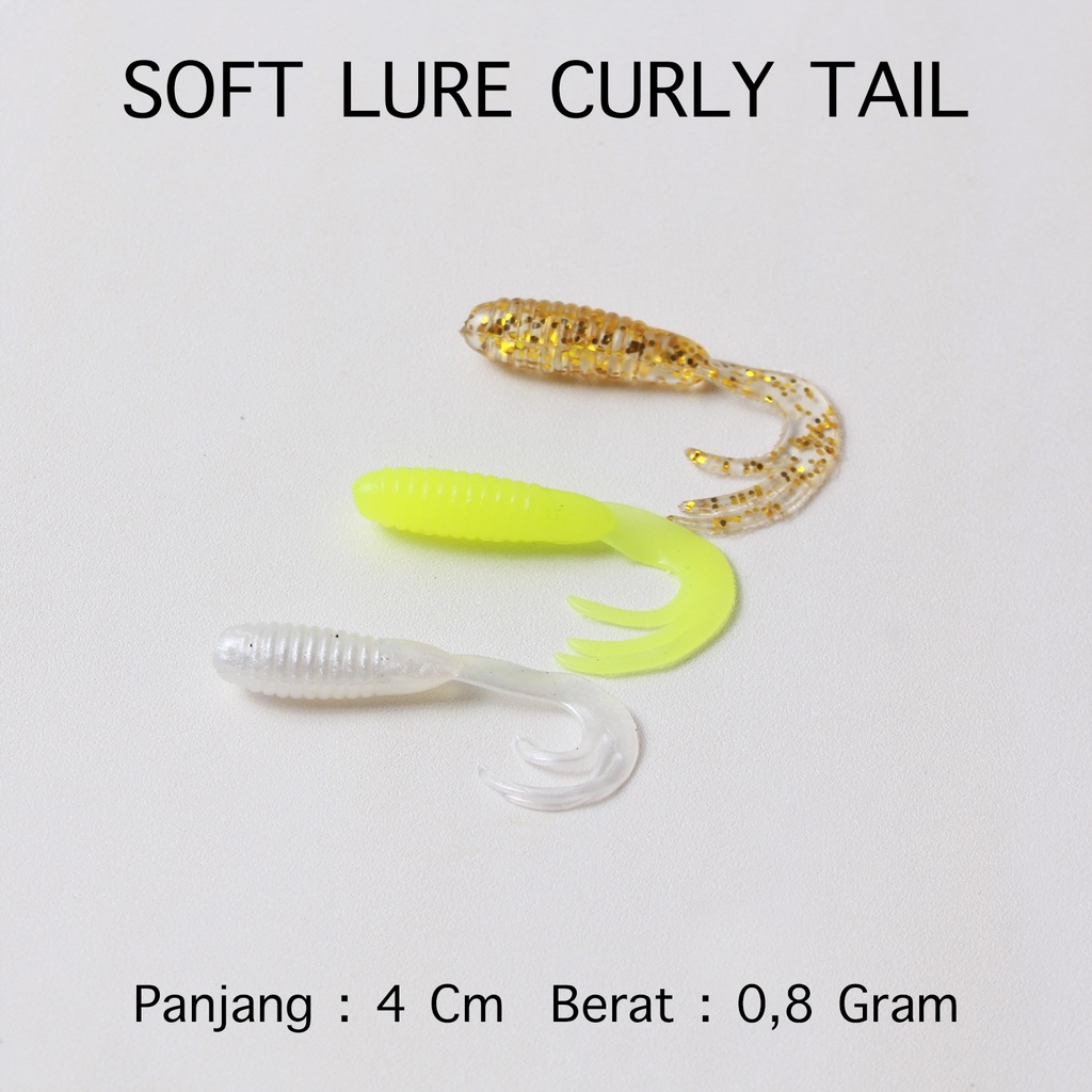 Soft Lure Umpan Pancing Soft Lure Curly Tail