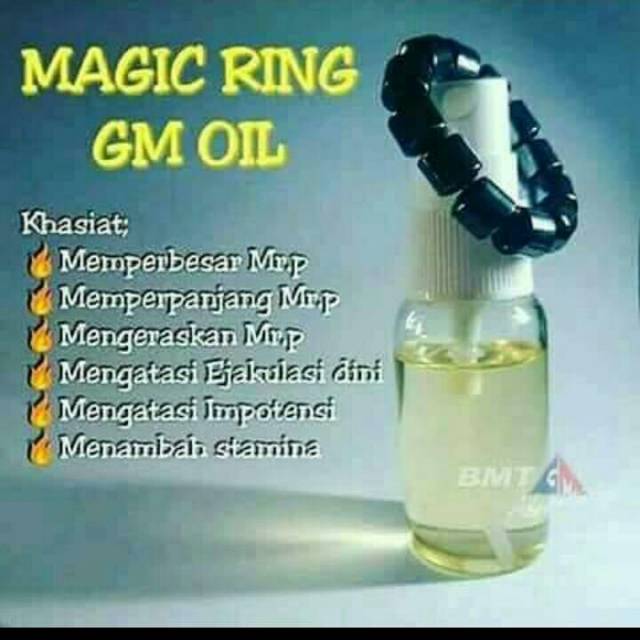 Magic Ring&GM OIL 30 ml / memaksimalkan kerja organ reproduksi / memperbesar & memperpanjang  Mr. P