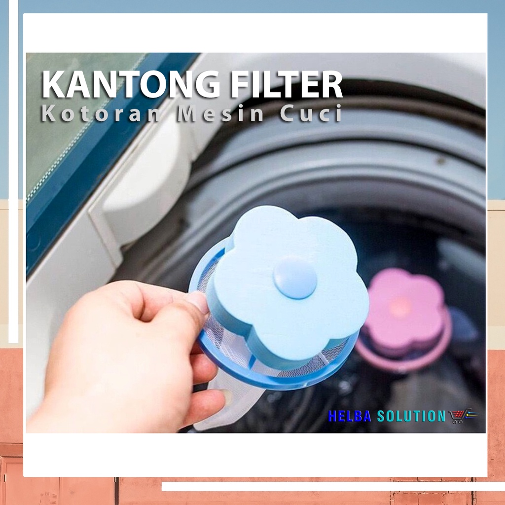 Kantong Filter Mesin Cuci Penyaring Kotoran Cucian Saringan Mesin Cuci Jaring Filter Pakaian Laundry