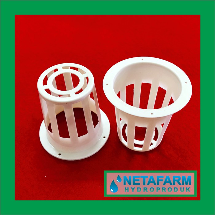 Netpot Hidroponik 5cm Putih - 10pcs
