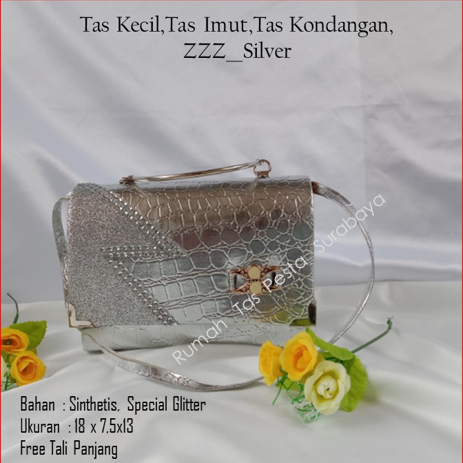 Tas Kecil,Tas Imut,Tas Kondangan,ZZZ__Silver