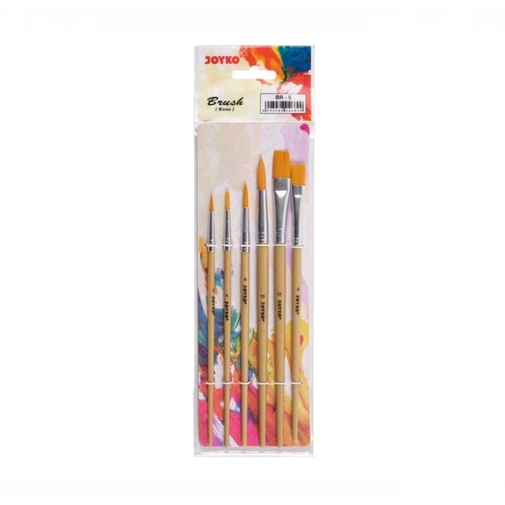 

[SET] BRUSH / KUAS CAT AIR / CAT MINYAK / LUKIS / ACRYLIC JOYKO BR-5*