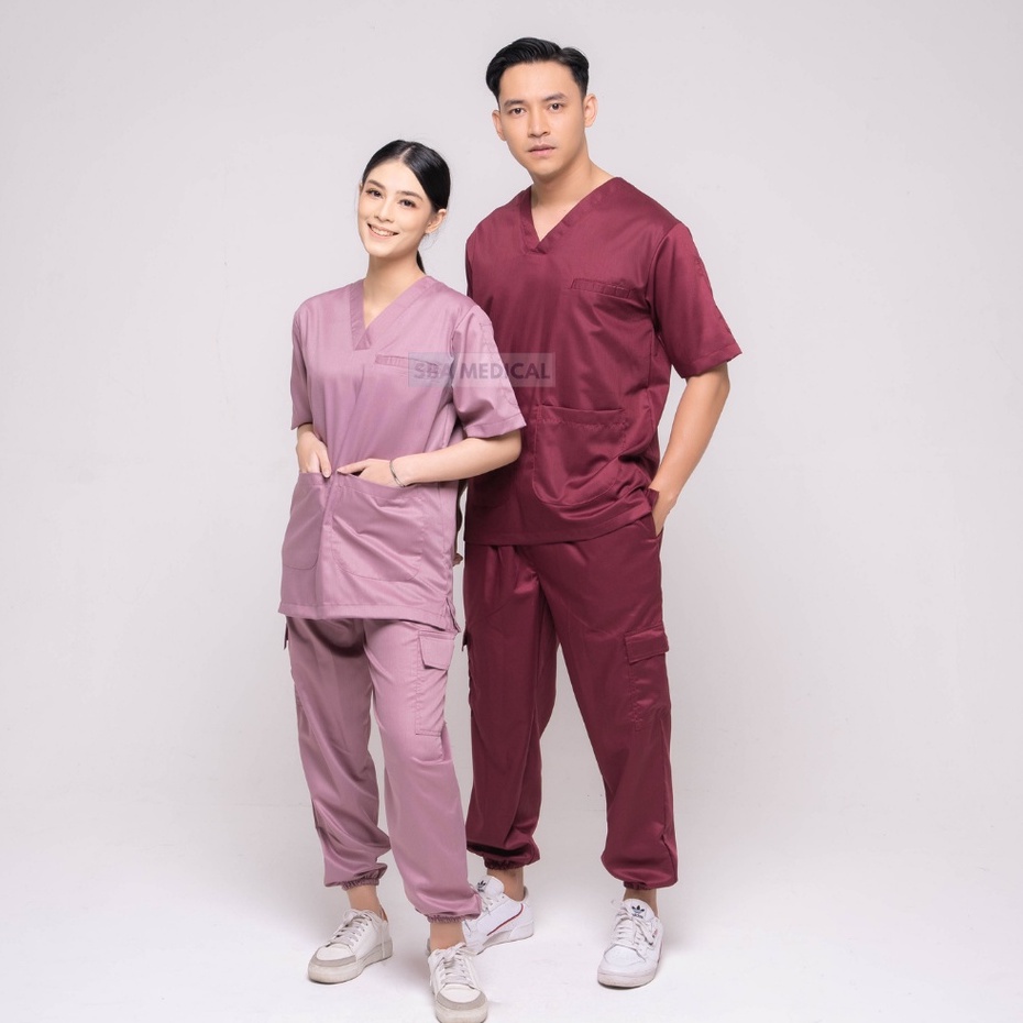 ELIGIA SCRUB | SBA MEDICAL | Baju OK Jogger | Baju OK Perawat | Baju OK Lengan Pendek | Baju OK Toyo
