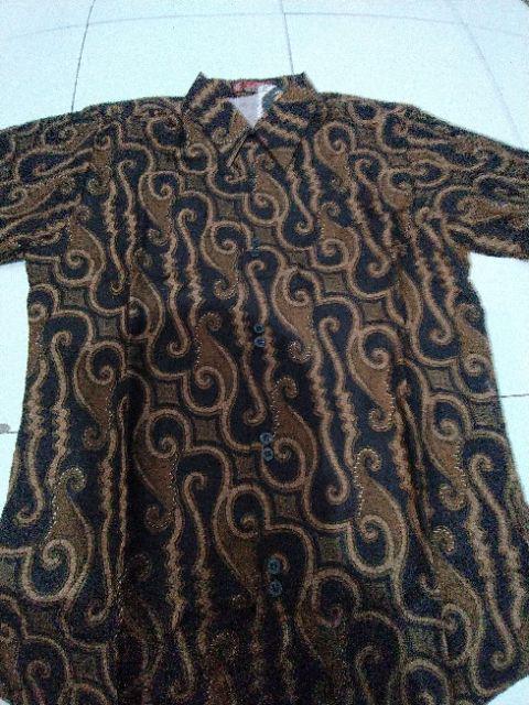 Sidamuliya Batik Kemeja Pria Slimfit Premium Parang Lengan Panjang