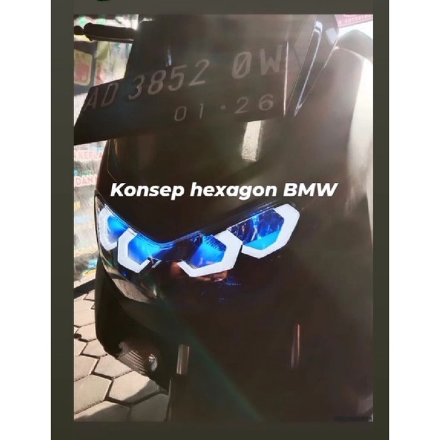 Alis DRL New Nmax 2020 2021 model Hexagonal