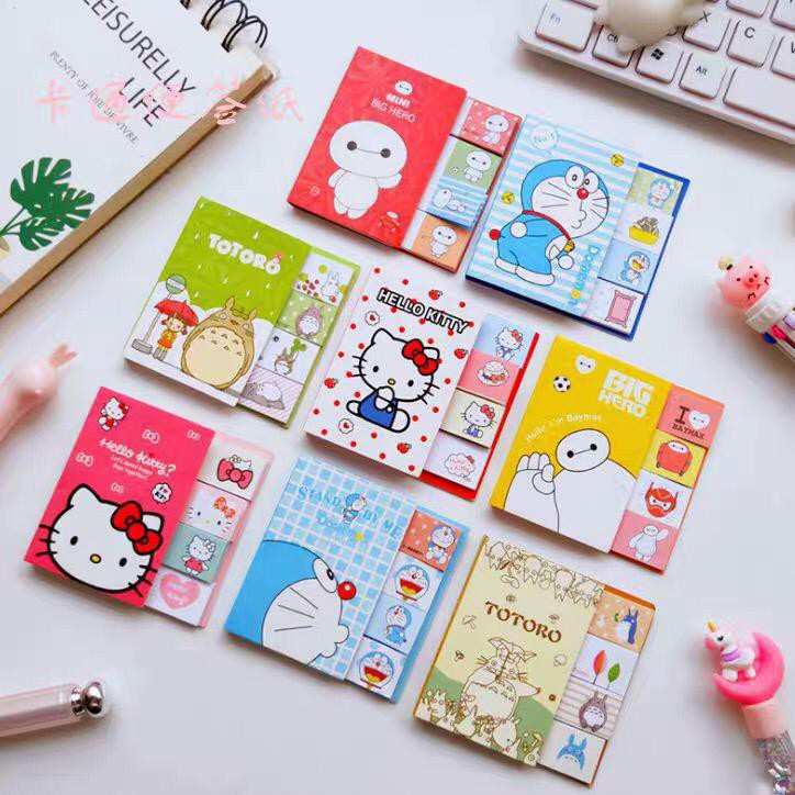 MEMO STICKY NOTES KERTAS TOTORO HELLO KITTY DORAEMON